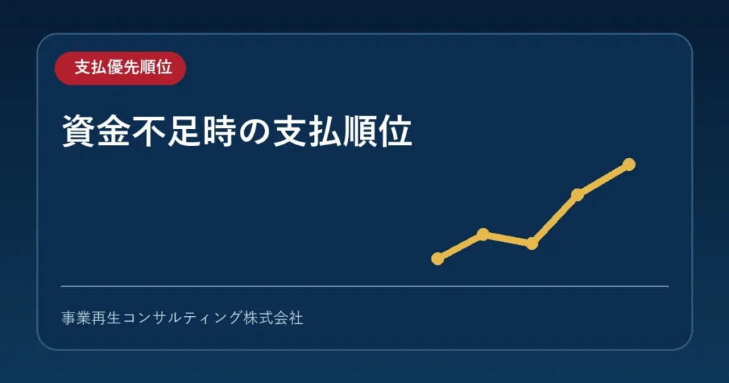 資金ショート直前の支払優先順位を13週間資金繰り表で判断する場面